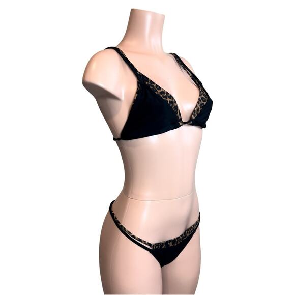 Boutique Double Layered Animal Print Bikini Too XL & Bottom L $99 - Picture 11 of 14